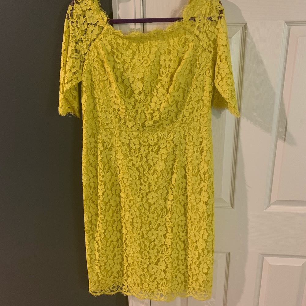 NWT Hobbs London Lemondrop Lace Sheath Dress - Picture 4 of 5